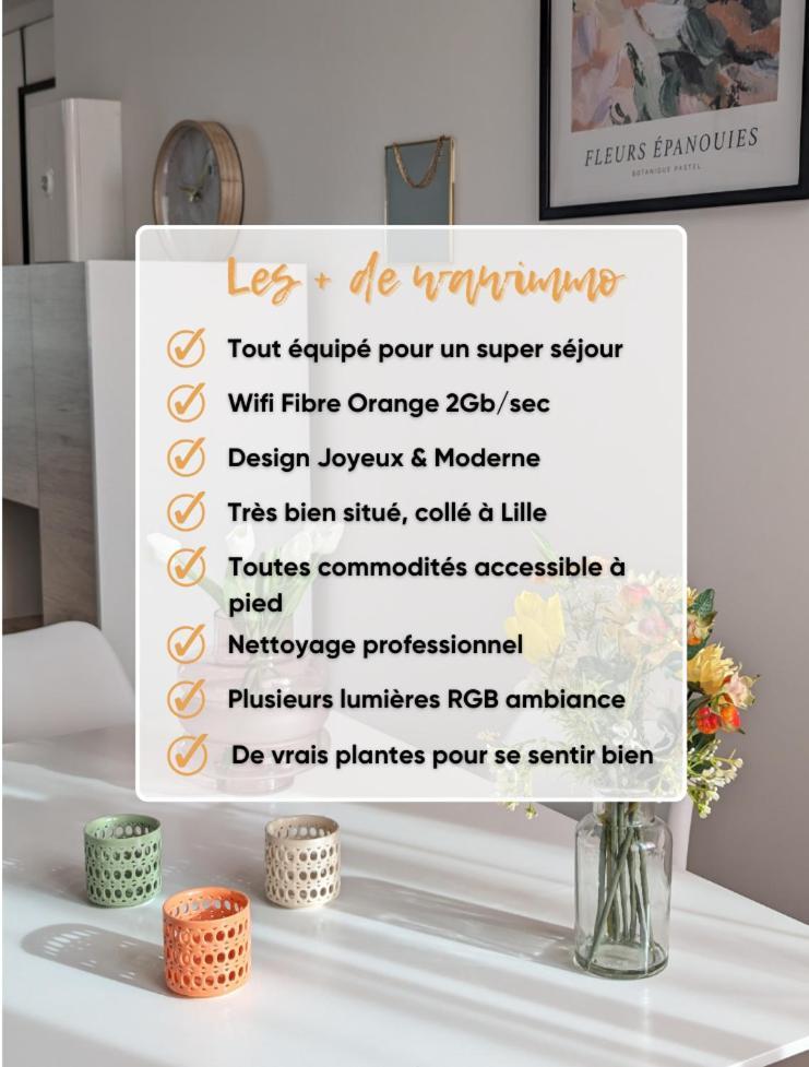 Le Design *Vieux Lille*Parking Gratuit*Fibre Leilighet La Madeleine  Eksteriør bilde